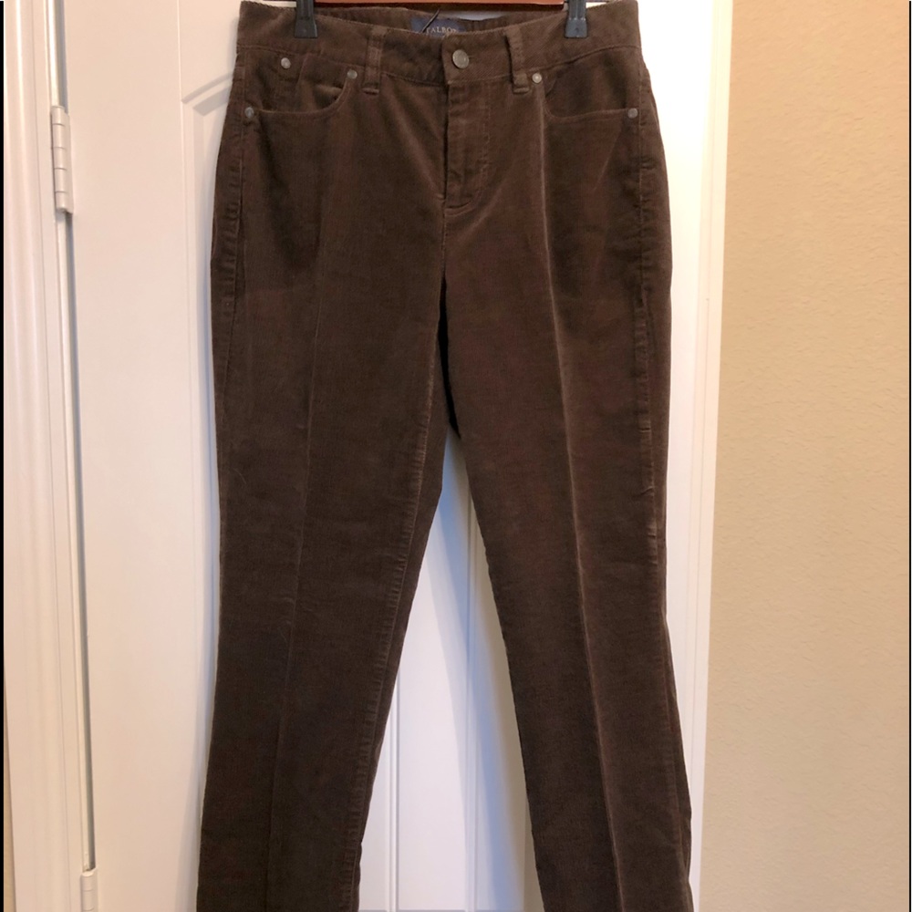 Soft corduroy brown boot cut pants